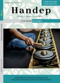 HANDEP: jurnal sejarah dan budaya