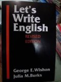 Let's write english