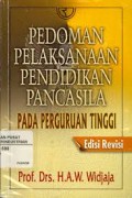 Pedoman Pelaksanaan Pendidikan Pancasila Pada Perguruan Tinggi