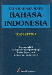 Tata bahasa baku bahasa indonesia