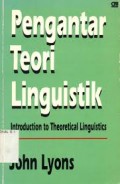 Pengantar Teori Linguistik